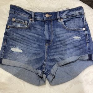 Garage high waisted jean shorts
